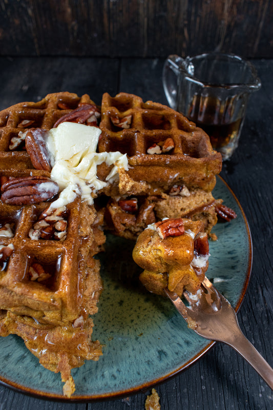 Pumpkin Pecan Waffles